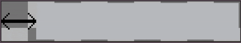 Step-by-step animation showing how to create a new sprite without padding in Aseprite